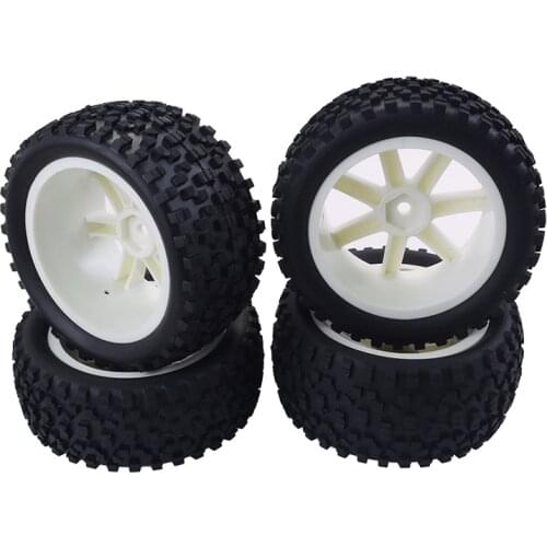 Front Rear Tires Wheels Set 12mm Hex Hubs Foam Inserts For Traxxas Redcat HPI HSP ZD Racing RC 1/10 Off Road Buggy Car