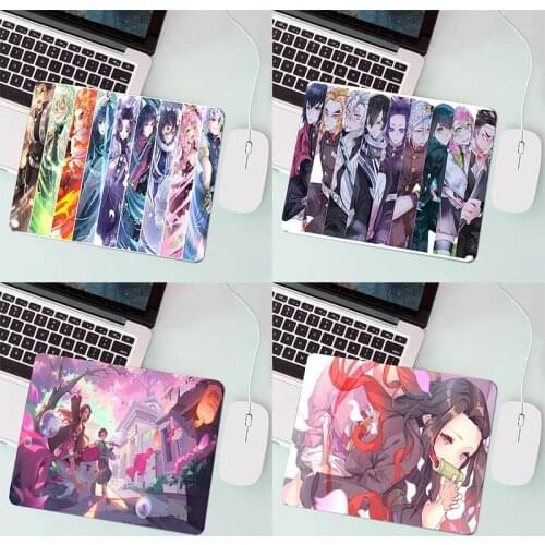Mairuige Desktop Computer Laptop Small Mousepad 22X18CM Csgo Best-selling Small Rubber Mouse Pad for Anime Demon Slayer for CSGO