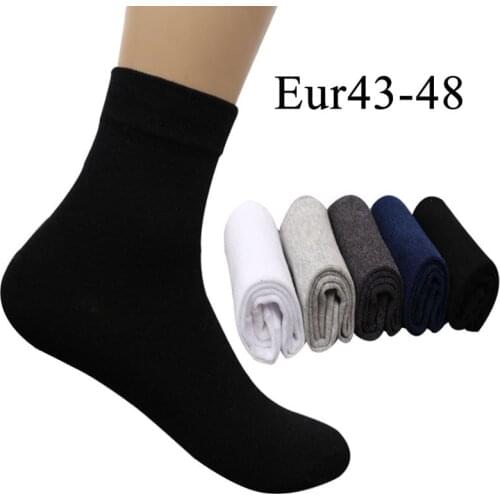 10PCS=5 Pairs Mens Cotton Dress Socks Plus Large Big Size 44, 45, 46, 47, 48, Business Socks Calcetines Classic Sox Meias Sock