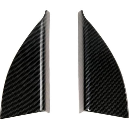 Pair Interior Door A Pillar Cover Trim Fit For Hyundai Tucson 2019 2020 2021 Carbon Fiber Accessories