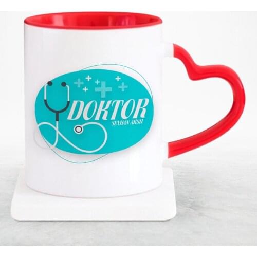 Personalized Professional Doctor Red Heart Mug Cup-14