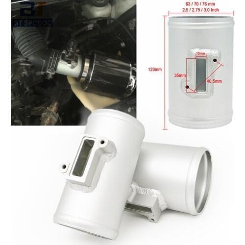OD 63mm/2.5 inch 70mm 76mm Car Air Flow Sensor Mount For Nissan Honda Fit Civic Ford Maf Performance Air Intake Meter Adapter