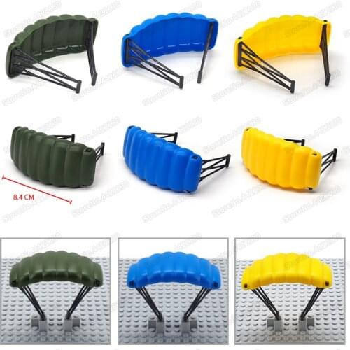 Military Parachute Building Block Army Soldier Equipment Moc WW2 Airborne Figures Fighting Model Child Christmas Gifts Boys Toys
