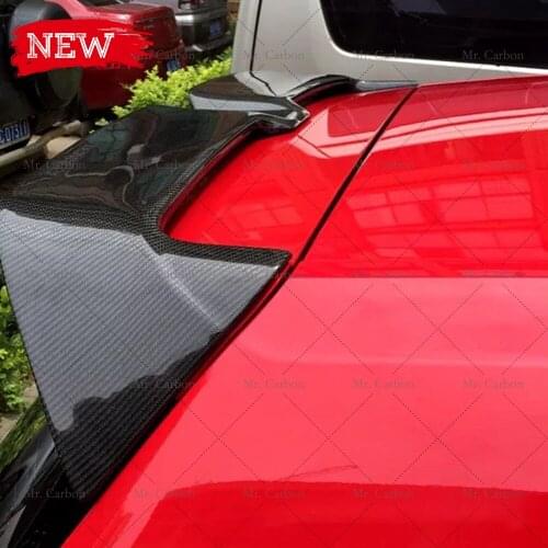 FOR GOLF 7 (GTI/R ONLY) OET STYLE CARBON FIBER REAR SPOILER TRIM BODY KIT TUNING PART FOR GTI CARBON ROOF WING LIP RACING