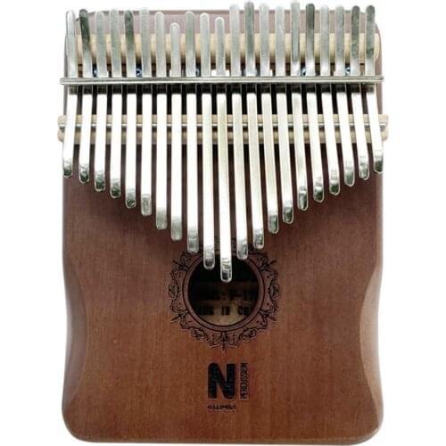 1 Set Mahogany 21-tone Thumb Piano Kalimba Finger Piano Musical Instrument Accessories Kit