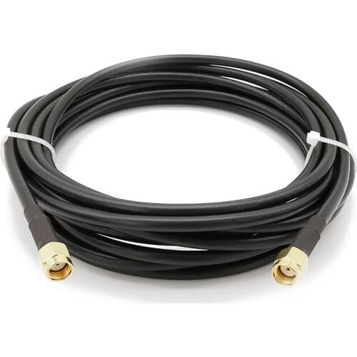 1Pcs RP SMA RF Coaxial Antenna LMR 200 Cable Connector RP SMA Male Jack to RP-SMA Male Jack LMR200 Wire Extension Pigtail Adapte