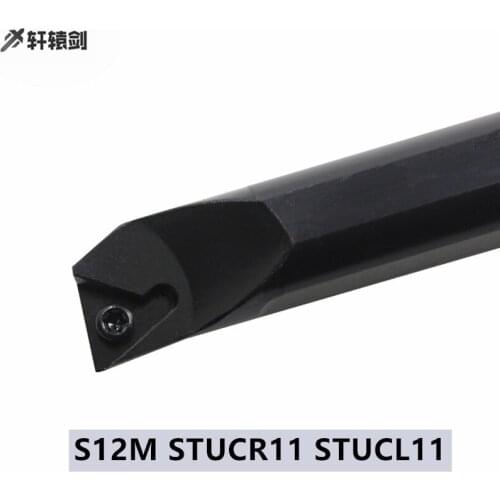 1PC S12M STUCR11 STUCL11 Carbide Insert For CNC Turning Tool Holder Drill Pipe TCMT