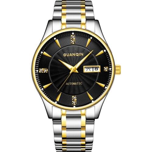 2020 Guanqin GJ16112 automatic watch calendar waterproof and dustproof mechanical male watch Reggio masculino
