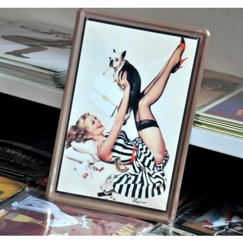 50pcs/lot Metal Sign shabby chic Metal sign Vintage Retro Shabby chic Gil Elvgren pin up sexy tin wall plaque art G-02 20*30cm
