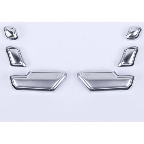 6pcs ABS Chrome Seat Adjust Button Cover Trim For Mercedes Benz W246 W212 W146 X204 X156 B E CLS GLA GLK ML Class Accessories