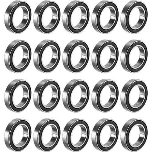 6802ZZ 6802RS Deep Groove Ball Bearing Double Shield 15mm x 24mm x 5mm Bearing Steel Bearings (Pack of 20)