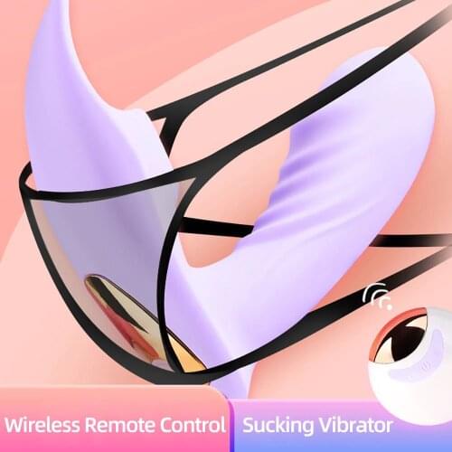 Wireless Remote Control Sucking Vibrator for Women G Spot Clit Sucker Clitoris Stimulator Dildo Sex Toys Shop for Adults Couples