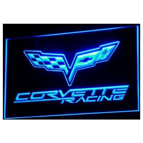 D095 Chevrolet Corvette Racing LED Neon Light Signs with On/Off Switch 20+ Colors 5 Sizes to choose