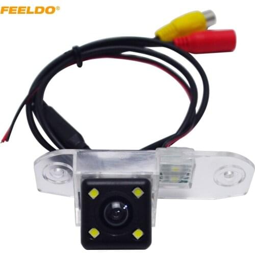 FEELDO Car Rear View Camera With 4-LED light For Volvo C70 I II V70 II III XC70 Parking Backup Camera Kit