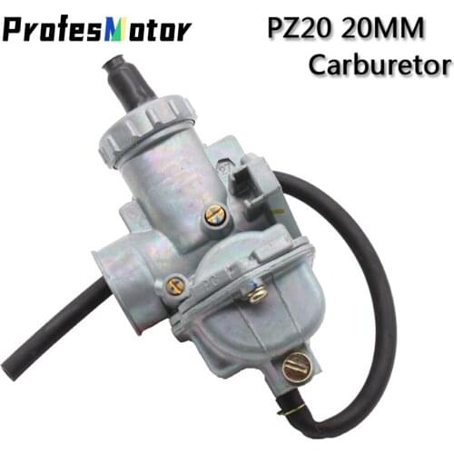 Carburetor PZ20 20mm Motorcycle Carburetor Carb For 50cc 70cc 90cc 110cc 125cc 135 For Kazuma ATV Quad Go Karts Moped SUNL