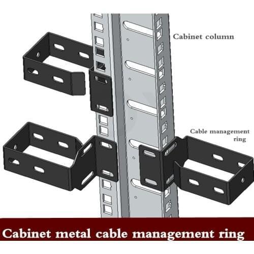 20pcs metal cabinet cable management ring routing organizer universal enclosure hub cerclage wire loop free shipping