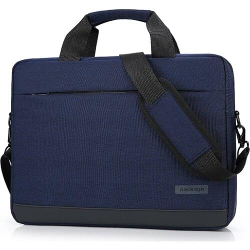 Fashion portable single-shoulder computer bag 15.6-inch waterproof and shockproof laptop bag simple business briefcase handbag