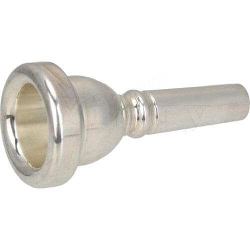 Yibuy Bass Mouthpiece 6 1/2AL Large Shank Cup Diameter 12.7mm Musical Instrument Accessory