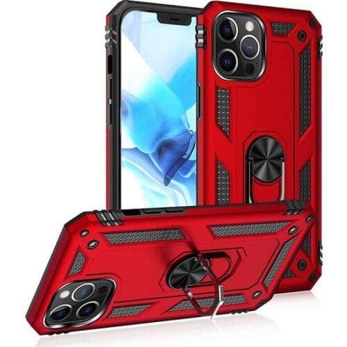 Luxury Armor Shockproof Case For iphone 12 mini case iPhone 12 Silicone Hybrid Cover For iPhone 12 Pro Max Metal Ring capa