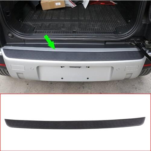ST Car Rear Guard Bumper Trunk Outside Sill Protector Plate Cover,ABS Plastic,For Land Rover Defender 110 2020-2021 Accessories