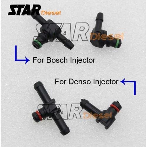 10 Pcs T Type Connector Pipe Hose Joiner Tube Fuel For 110 Series Injector Common Rail Injector Return Oil Backflow Pipe