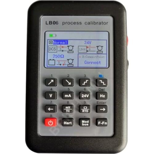 Precision LB06 Process Calibrator 4-20mA 0-10V RTD PT100 Thermocouple Temperature Calibrator Signal Generator with HART MODBUS
