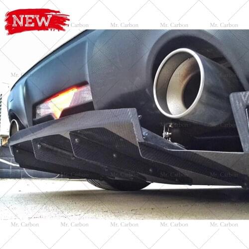 FOR BRZ FT86 GT86 VARIS-STYLE CARBON FIBER REAR DIFFUSER TRIM BODY KIT TUNING PART FOR BRZ FT86 CARBON UNDER SPLITTER LIP RACING