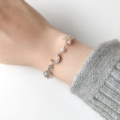Bracelets moon bracelet stainless steel bracelets for women gold jewelry ladies gifts for womens bracelets woman accesories