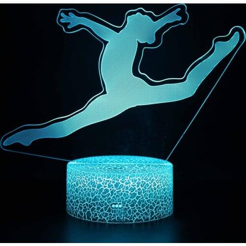 3D Night Light Colorful Touch Remote Control Creative Gift Lamp Competitive Sports Series LED102
