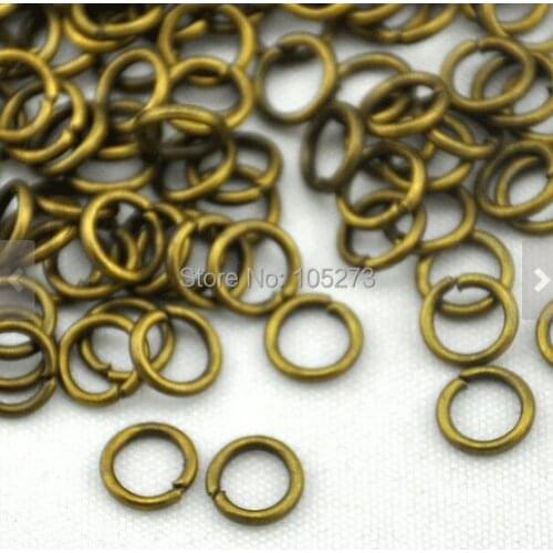 400PCS Of Antique Bronze Jump Rings 6MM 18 Gauge 40g - DIY Accessory Jewelry Making