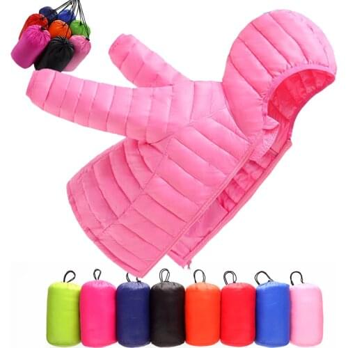 Children Jacket Spring Fall Baby Girls Boys Parka Light Kids Jacket Teenagers Duck Down Coat Winter Toddler Outerwear 1-15 Years