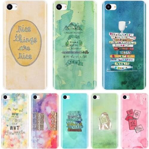 For Meizu 16th 16x 15 Lite 16 Plus Case Silicone Soft TPU Colored Book Pretty Phone Case For Meizu U10 U20 Pro 6 7 Plus Cover