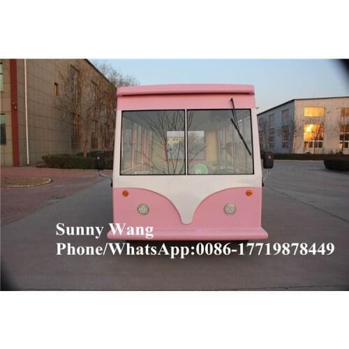 Electric food vending cart mobile coffee fast food truck Park food van cart truck mobile snack selling electric with logo custom