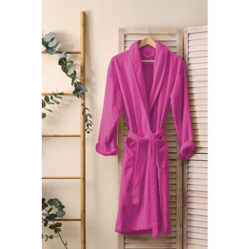 Cotton Single Robe Fuchsia L-xl