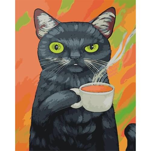 Zen True Painting By Numbers Diy Dropshipping 40x50cm Cartoon Child Figure Canvas Wedding Decoration Art Picture Gift