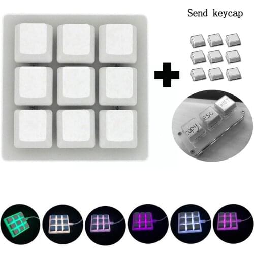9 Key QMK Hotswap YMDK RGB Macro Function Drawing Mechanical Mini Programming Keypad Keyboard For Gaming Custom Numpad Phot L4C4