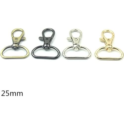 Metal Swivel Lobster Clasp Rotary Snap Hook Trigger Clip Gold DIY Keychain Keyring Key Chain Ring Craft Bag Hardware