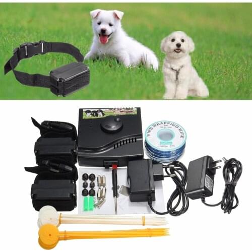 Powerful Ultrasonic Repeller Wireless Electric Fence Dog Training Collars Hunting Anti Barking Devices Remote Shocker From Dogs