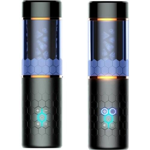 Male Masturbator Cup Rotation Telescopic Intelligent Voice Electric USB Rechargeable Masturbating Sex Toy for Adult Men