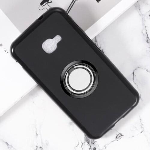 For Samsung Galaxy XCover 4 4s Back Ring Holder Bracket Phone Case Cover Phone TPU Soft Silicone Cases for Samsung G390F