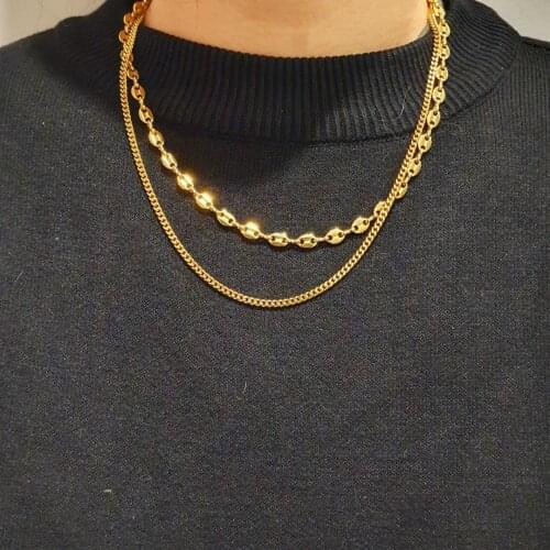 Dazan New Simple Cold Style Pig Nose Fashionable self love wearable crescent moon sapphire necklace trend 2021air purifier