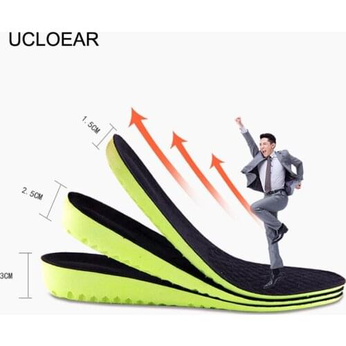 Height Increase Insole Anti-Slippery Shock Absorbant Insoles For Shoes Comfortable Breathable Insoles EVA Insole Height Increase