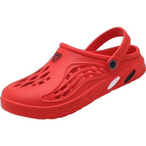 Similarfree 2020 Summer New Men Sandals Silp-on Shoes Man PU Breathable Male Sandalias Shoes Slippers For Men Fashion Shoes