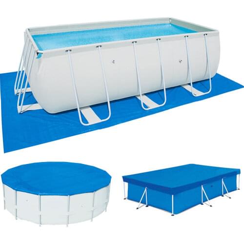 Foldable Swimming Pool Shade Cloth Pool Sunshade Cover And Pool Mat Pool Accessory For Frame Swimming Pool