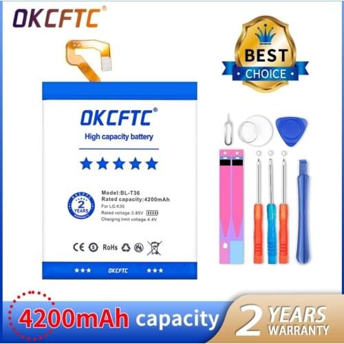 High Quality 4200mAh BL-T36 Replacement Battery For LG K30 X410TK T-Mobile Cell Phone Rechargeable Li-on Bateries