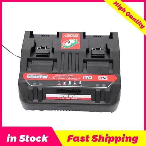New M18 Li-ion Battery Charger For Milwaukee 14.4V 18V M18 48 - 11 - 24xx Series Lithium-ion Battery 6A Charging Current