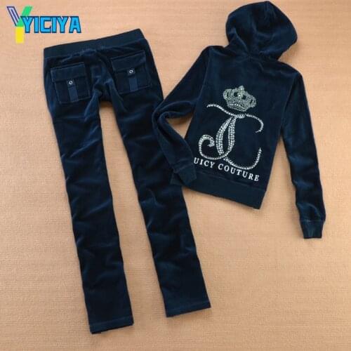 YICIYA 2021 spring large size womens Velvet sports leisure suit JC Korean version thin loose Yoga suit,tracksuit ,met,pants