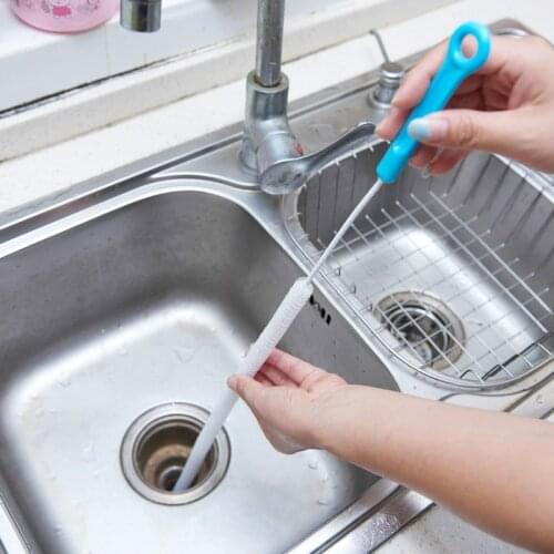 1Pcs Stainless Steel Kitchen Cleaning Tools Bendable Hair Catcher Sewer Cleaning Brush Toilet Sink Tub Dredge Pipe Drain Cleaner