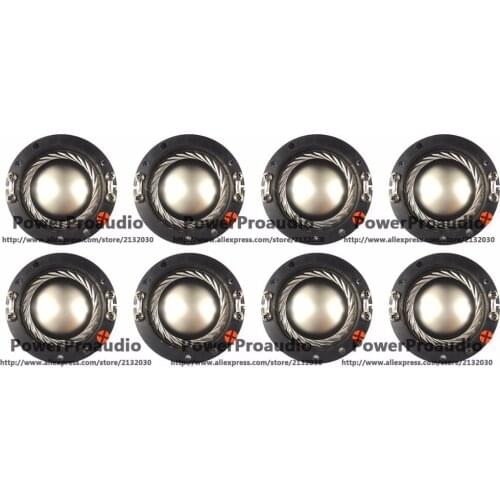 8pcs 44.4mm 44.5mm 2425 titanium diaphragm Tweeters voice coil Replacement Diaphragm for Samson CD44T Driver 8 ohm