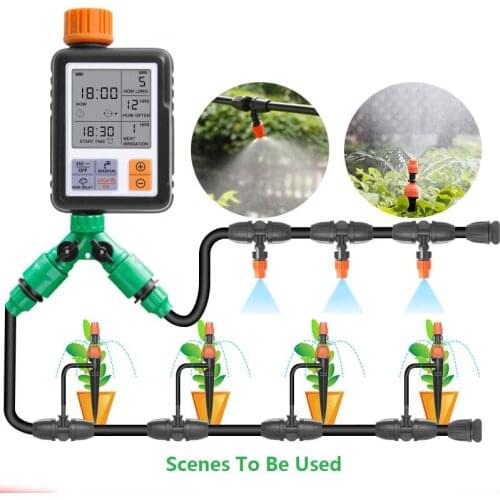 Automatic Programmable Digital Water Timer 3" Large Screen IP65 Waterproof For Garden Lawn Watering System Irrigation Timer